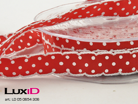 Polka dots 306 red 20mm x 15m